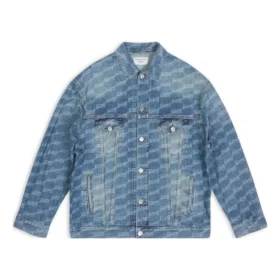 Chaqueta BB Monogram de corte amplio «Blue» 675208TMW370443