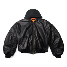 Chaqueta bomber con capucha «Black» 750953TOS171000