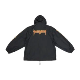 Chaqueta con capucha tipo paracaídas de Metallica «Black Orange» 698831TMO101000