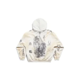 Chaqueta con capucha y cremallera Tat, corte mediano, «Off White Black» 770939TQVK13307