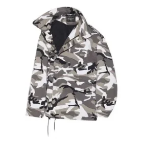 Chaqueta con hombros descubiertos Balenciaga FW21 para hombre, gris, 663004TKLD41240