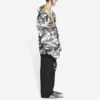 Chaqueta con hombros descubiertos Balenciaga FW21 para hombre, gris, 663004TKLD41240