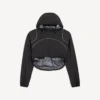 Chaqueta corta técnica para mujer en negro Chaqueta corta técnica para mujer en negro