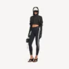 Chaqueta corta técnica para mujer en negro Chaqueta corta técnica para mujer en negro