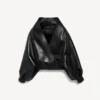 Chaqueta cruzada para mujer en negro Chaqueta cruzada para mujer en negro