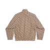 Chaqueta de chándal BB Monogram, corte regular «Beige Brown» 704495TML369378