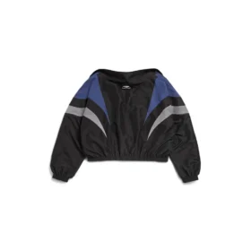 Chaqueta de chándal con hombros descubiertos 3B Sports Icon «Negro Azul» 790756TMO101000