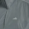Chaqueta de chándal de cuello alto para mujer en color gris elefante