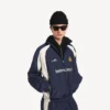 Chaqueta de chándal de fútbol para hombre en azul marino Chaqueta de chándal de fútbol para hombre en azul marino