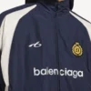 Chaqueta de chándal de fútbol para hombre en azul marino Chaqueta de chándal de fútbol para hombre en azul marino