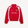 Chaqueta de chándal de fútbol para hombre en rojo labial