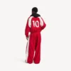 Chaqueta de chándal de fútbol para hombre en rojo labial