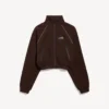 Chaqueta de chándal techwear para mujer en color moka