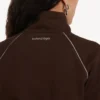 Chaqueta de chándal techwear para mujer en color moka