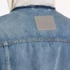 Chaqueta de corte de reloj de arena para mujer en azul oscuro Chaqueta de corte de reloj de arena para mujer en azul oscuro