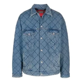 Chaqueta de Denim acolchada de talla grande «Azul» 646923TDW154762