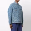 Chaqueta de Denim acolchada de talla grande «Azul» 646923TDW154762