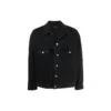 Chaqueta de Denim BB con efecto rociado, corte grande «Dark Grey White» 678354TIWA21440