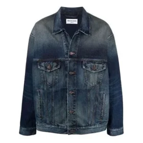 Chaqueta de Denim con logotipo bordado «Azul» 671889TJW754021