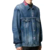 Chaqueta de Denim con logotipo en el cuello «Azul» 571324TCW032340