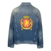 Chaqueta de Denim con parche emblemático en la espalda «Blue» 697781TBP484455