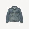 Chaqueta de denim Kick para mujer en azul vintage desgastado