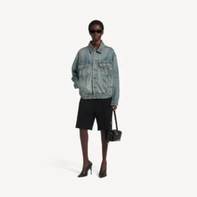 Chaqueta de denim Kick para mujer en azul vintage desgastado