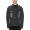 Chaqueta de Denim lavada, talle grande, «Negro» 662772TKVG51000