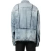 Chaqueta de Denim oversize con detalles de anillos «Azul» 697779TMW264437