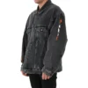 Chaqueta de Denim oversize de Metallica «Negro lavado y naranja» 694504TBP471055