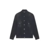 Chaqueta de Denim oversize «Washed Black White» de Cities Paris 690198TBP479034