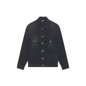 Chaqueta de Denim oversize «Washed Black White» de Cities Paris 690198TBP479034