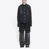 Chaqueta de Denim oversize «Washed Black White» de Cities Paris 690198TBP479034