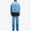 Chaqueta de Denim para hombre Balenciaga SS21 con logotipo clásico, azul claro 657608TDW154307