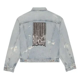 Chaqueta de Denim unisex con logotipo FW21 Azul 664329TBP488961