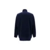 Chaqueta de hombre con cuello alto y cremallera con el logotipo de Balenciaga, azul 622002TIO508065
