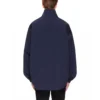 Chaqueta de hombre con cuello alto y cremallera con el logotipo de Balenciaga, azul 622002TIO508065