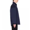 Chaqueta de hombre con cuello alto y cremallera con el logotipo de Balenciaga, azul 622002TIO508065