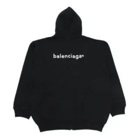 Chaqueta de manga larga con cremallera Balenciaga SS21 para hombre, color negro, 641659TIV551070