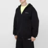 Chaqueta de manga larga con cremallera Balenciaga SS21 para hombre, color negro, 641659TIV551070