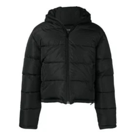 Chaqueta de plumón con estampado de logo pequeño «Negro» 556231TYD331000