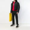 Chaqueta de plumón con estampado de logo pequeño «Negro» 556231TYD331000