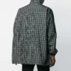 Chaqueta de track de nylon a cuadros «Negro» 571439TEM181070