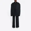 Chaqueta grande de punto retro Balenciaga FW21 para hombre, color negro 662388TAV041000