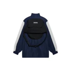 Chaqueta holgada unisex con logotipos FW21, azul marino 663065TKO484063