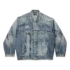 Chaqueta oversize con grafitis «Azul claro» 745048TNW014012