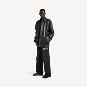 Chaqueta tipo carcoat para hombre en negro
