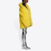 Chaqueta unisex de piel sintética Otoño-Invierno 2021, color amarillo, 663000TKQ077200