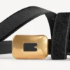 Cinturón Clicca para mujer en negro Cinturón Clicca para mujer en negro