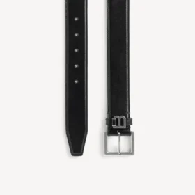 Cinturón de hombre con forma de Hourglass en negro